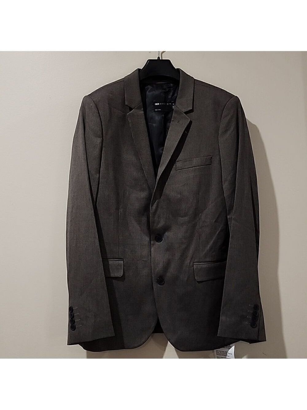 NWT ASOS DESIGN wedding slim suit jacket in brown texture Size US 40"